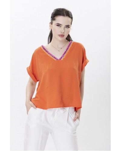 Pul Payet Detaylı Bluz 